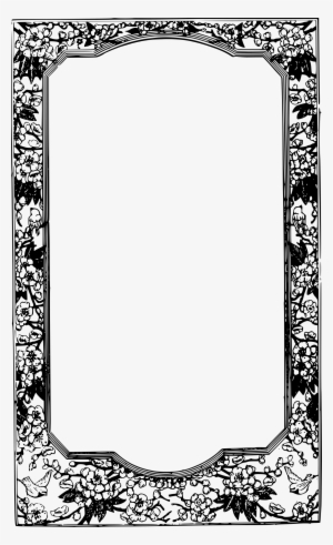Blooming Flower Frame Vector Library - Clip Art #923815