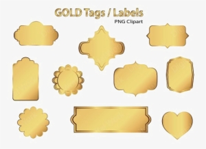 Golden Label Png Pic - Gold Label Clipart Png #924140