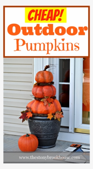 Diy Outdoor Real Looking Pumpkins - Diy Outdoor Fall Decor #924646
