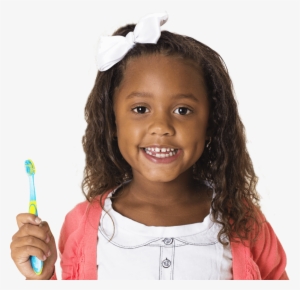 A Girl Smiles While Holding Her Toothbrush - Tooth Brushing #924832