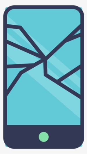 Iphone Cracked Screen - Mobile Phone #925617