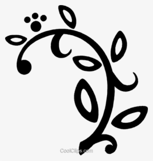 Desenho Floral Decorativo Livre De Direitos Vetores - Desenhos Florais Em Png #925642