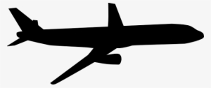 Airplane Silhouette Clip Art - Black And White Airplane #926623