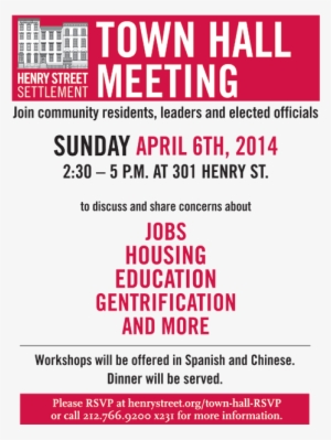 Henry Street Settlement Town Hall April - B1 Preliminary #926667