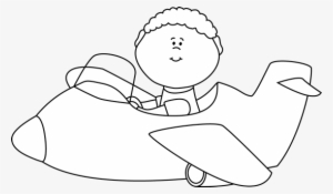 Aircraft Silhouette, Aircraft, Sketch, Black Png Image - Fly A Plane Clipart Black And White #926981