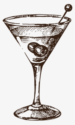 4 - Svg - Cocktail Glass Vector Vintage #927364