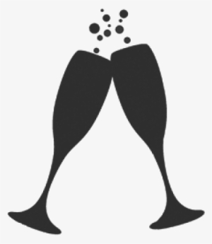 Clipart Resolution 500*500 - Champagne Glasses Black And White #927394