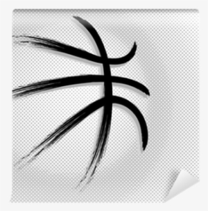 Basketball Ball In The Basket Wall Art Sticker Decal, #928060