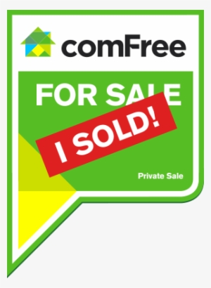 Comfree For Sale Lawn Sign With Sold Sticker - Comfree Sold Sign #928313