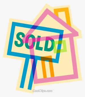 Sold Sign On A House Royalty Free Vector Clip Art Illustration - Benicia #928316