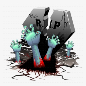 Creepy Zombie Hands On Cemetery By Bluedarkat - Zombie Hand Grave Png #928504