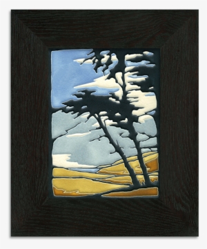 Tile In 2-inch Oak Park Frame - Arts And Crafts Movement #928537