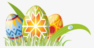 Easter eggs on grass 8489747 PNG