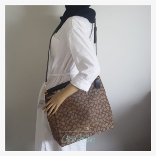 Coach F58327 Outline Celeste Convertible Hobo In Signature - Shoulder Bag #9201097