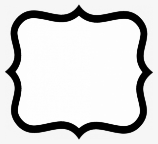 Fancy Sign Cliparts - Black And White Border Shapes #9201777