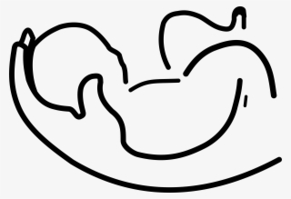 Baby Logo Black And White - Line Art #9202425