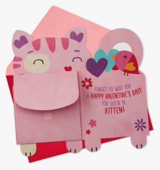 You Gotta Be Kitten Me Valentines Day Card Money Holder - Teddy Bear #9202652