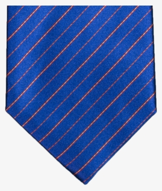 Royal Blue With Red And White Silk Bow Tie - Electric Blue #9202764