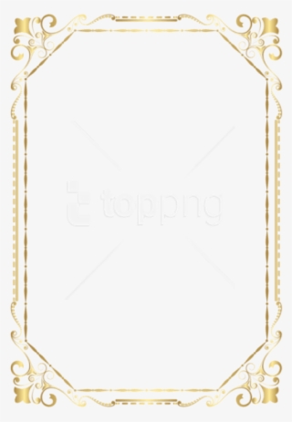 Free Png Download Border Frame Golden Clipart Png Photo - Khung Trang Tri Png #9202970