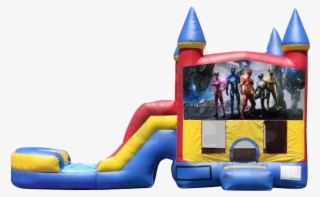 Combo Castle Slide Power Rangers $130 - Inflatable Castle #9203134