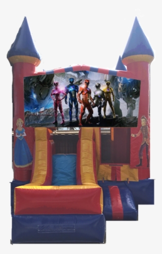 Combo Castle Front Slide Power Rangers $150 - Portable Network Graphics #9203186