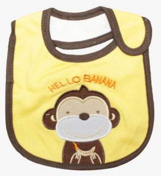 Little One Baby Bib Hello Banana - Monkey #9203427