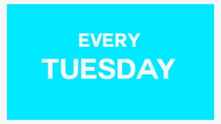 27 Dec Every Tuesday Blue - Graphic Design #9203628