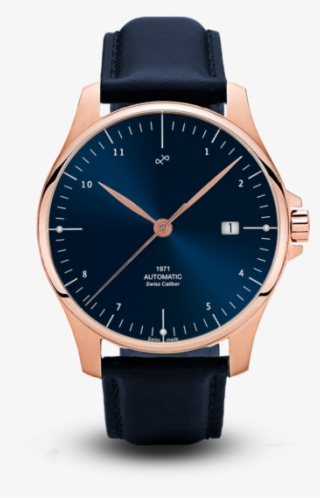 1971 Automatic, Rose Gold / Night Blue Sunray - Watch #9204084