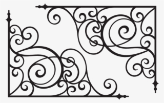 Corner Bracket 9 Decals Stickers - Wrought Iron Designs #9204088