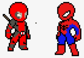 Deadpool And Spiderman - Deadpool Pixel #9204345