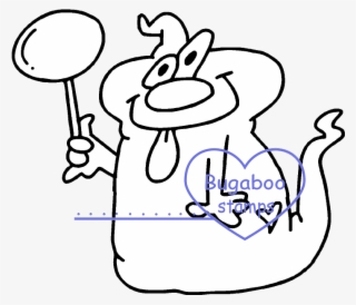 Digi Stamps,goofy Ghost - Cartoon #9204718