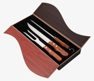 3 Piece Wood Handled Carving Set #9206043