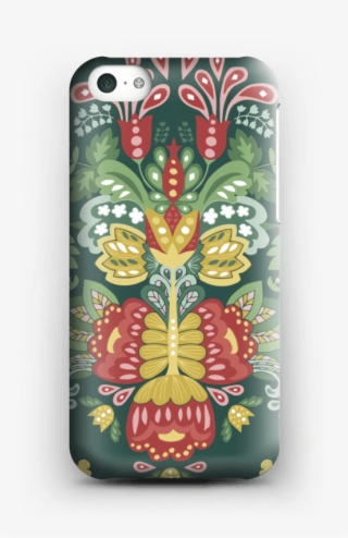 Green Flowers Case Iphone 5c - Mobile Phone Case #9206047