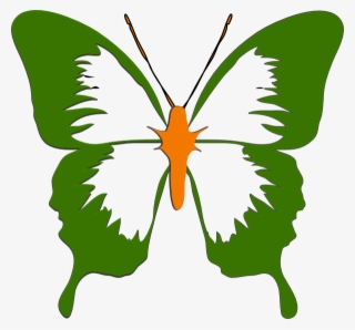 Butterfly Green Clip Art #9206130