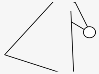 Triangle Clipart Hat - Line Art #9206827