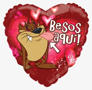 Globo Taz Besos Aqui - Red Heart #9206909