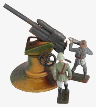 1930s Vintage German 88 Mm Flak Gun Crew / Hausser - Figurine #9207190