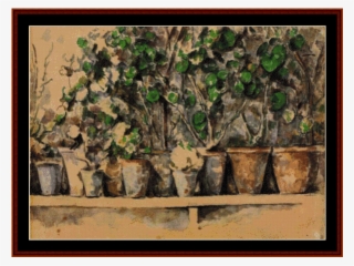 Cezanne Cross Stitch Pattern By Cross Stitch Collectibles - Cezanne Geraniums #9207305