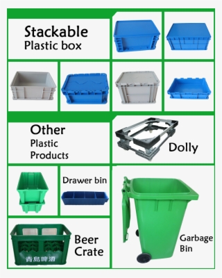 Stackable Storage Plastic Moving Boxes - Cart #9207826