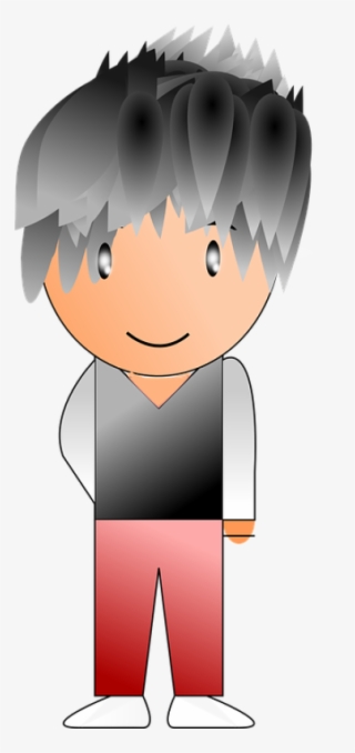 Boy Teenager Teen Black Free Vector Graphic On Pixabay - Dibujos De Niños Con Cabello Negro #9208260