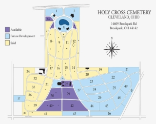 Cemetery Map - Holy Cross Cemetery Map Brook Park #9208430