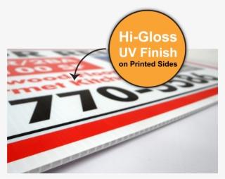 Hi-gloss Uv Finish - Corrugated Plastic #9208932