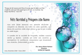 Feliz Navidad Y Próspero Año Nuevo 2019, Les Desea - Christmas #9209750