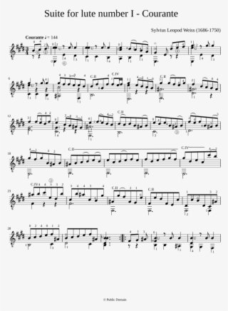 Suite For Lute Number I - Julia Florida Agustin Barrios Partitura #9210357