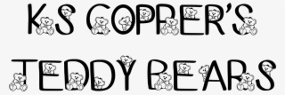 Sample Image Of Ks Coppers Teddy Bears Font By Pretty #9210361
