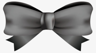 And Bowknot Shoelace Bow Black Knot Tie Clipart - Satin #9212745