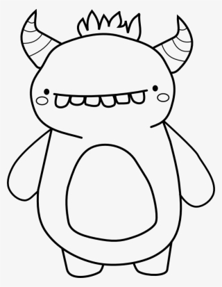 Creepies Children Coloring Pages Monster Best Of Cute - Cute Monster Clipart Black And White #9213228