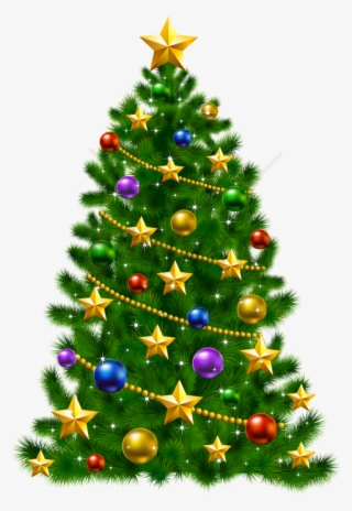 Free Png Download Christmas Tree With Stars Png Images - Christmas Tree With Stars #9213524