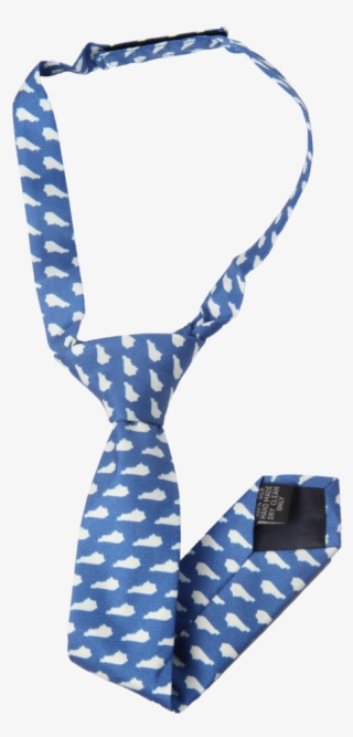 Ky Blue Kids Necktie - Polka Dot #9214483