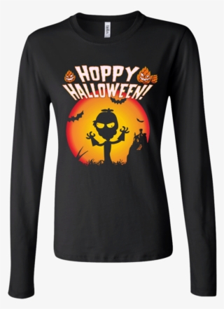 Hoppy Halloween Hop Head Zombie & Hopumpkins Junior - Long-sleeved T-shirt #9217149